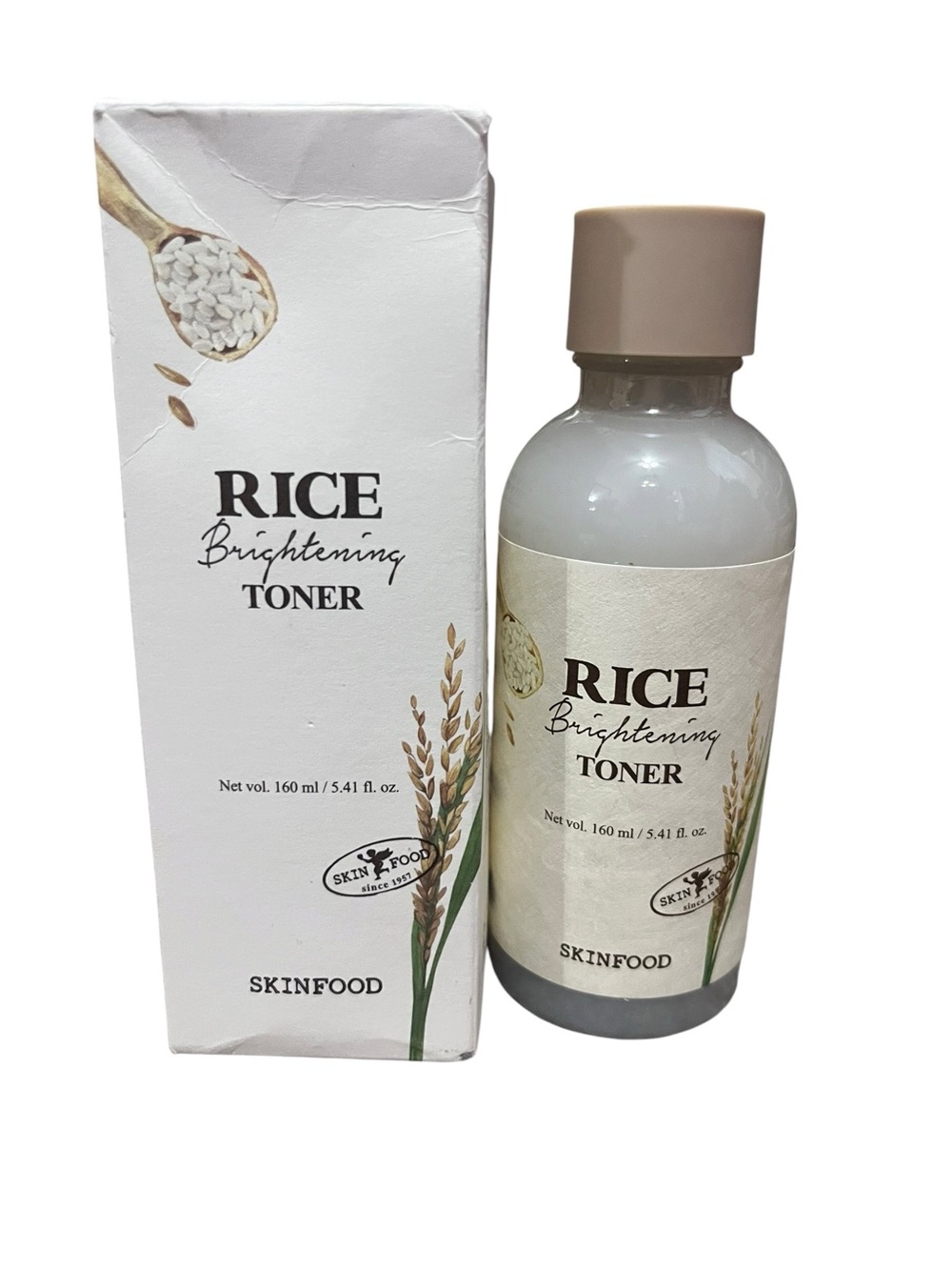 Title: SKINFOOD Rice Brightening Toner 160ml – New in Box